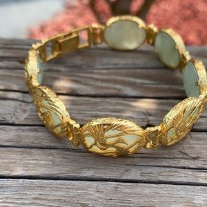 Gold Filled Chrysoprase Bracelet